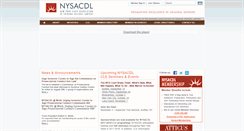 Desktop Screenshot of nysacdl.org